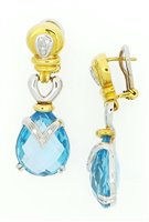 Boucles d'oreilles Sommer Femme in Or Topazio 0.1 Ct ORO 750M SOMMER1 - ORO 750M SOMMER1